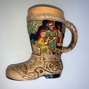 Vintage Japanese ceramic coffee mug 8 onzas